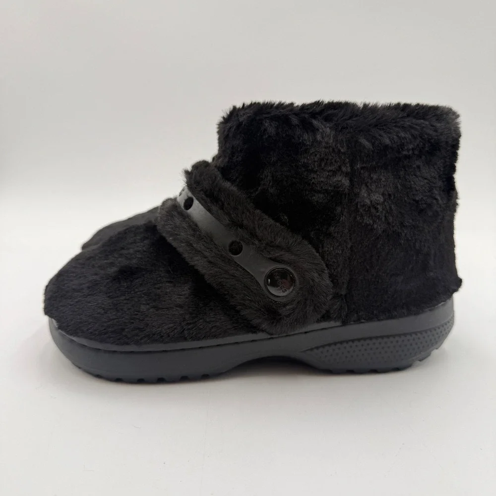 Crocs Women's Size 6 Classic Unfurgettable Boot Moonlight Black Quartz 211743